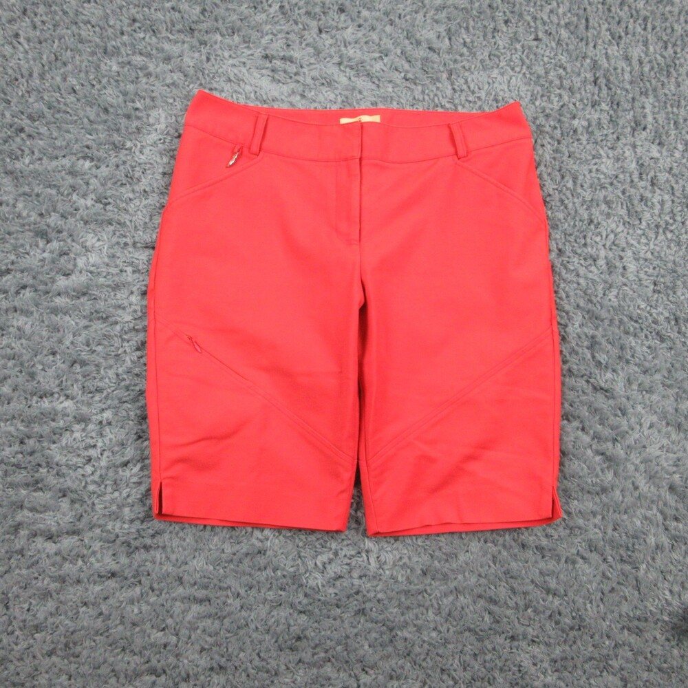 Sport Haley Shorts Womens 12 Red Bermuda Stretch Golf Athletic Modern 35x10.5*